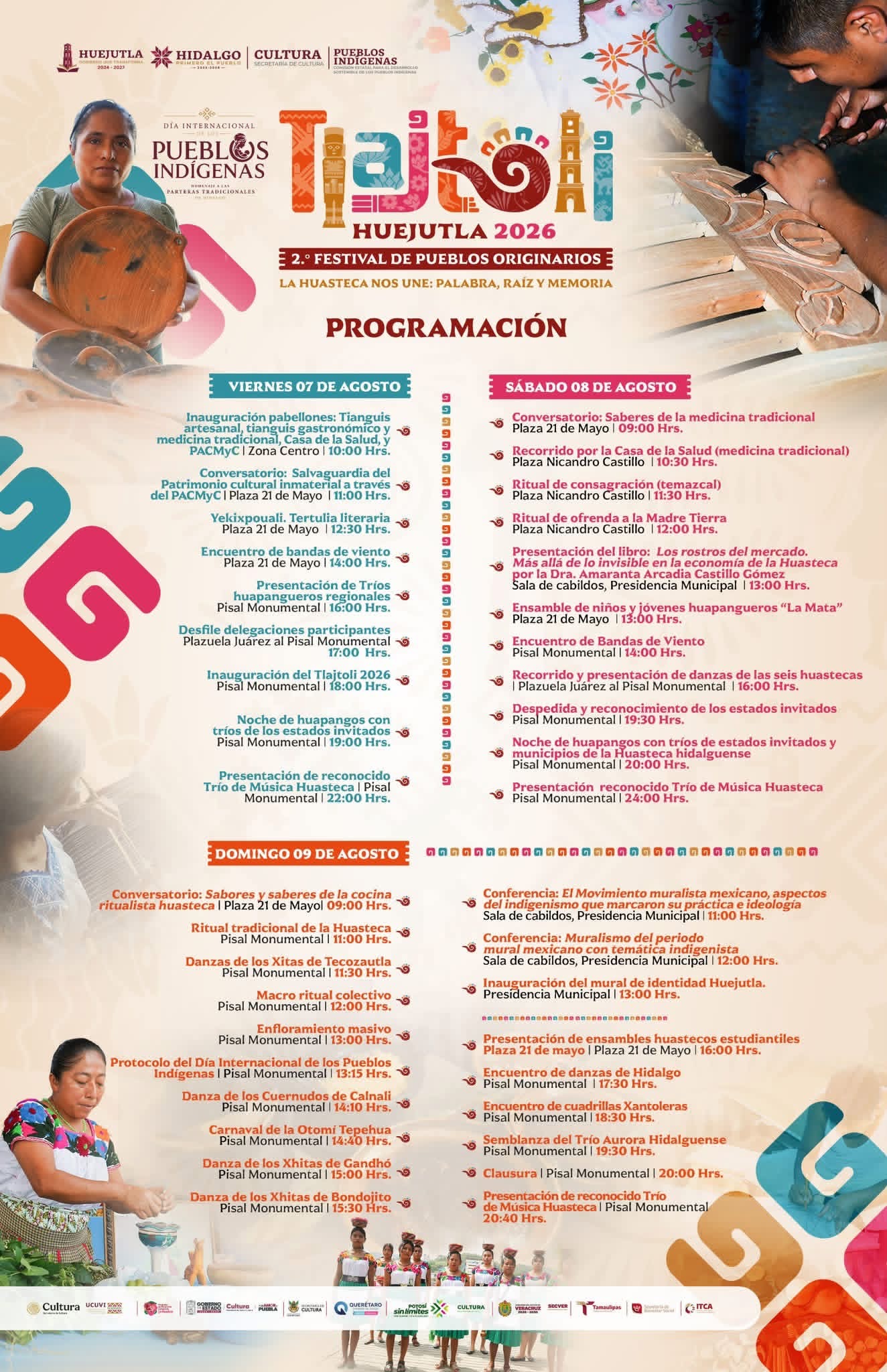 Programa de Actividades del Tlajtoli 2026